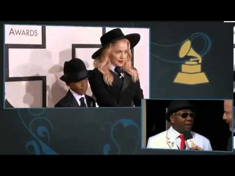 Watch Grammy Awards 2014 Full Show - Madonna & Son David Grammy 2014 Awards Red Carpet Madonna Video