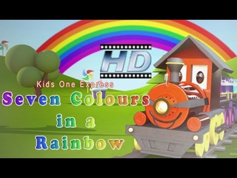 Watch Seven Colours In A Rainbow - English Nursery Rhyme Video