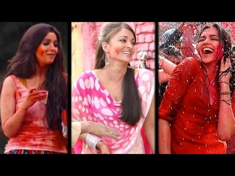 Watch Bollywood Actresses In Sizzling Holi Avatars | LehrenTV Video