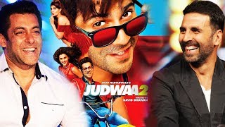 Watch Salman Khan & Akshay Kumar Promotes Varun's Judwaa 2 Video