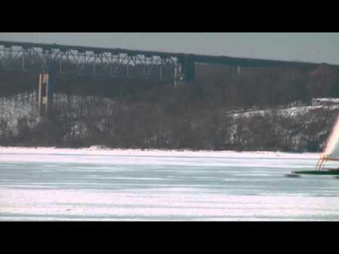 Watch 'Ice Yachts' Turn Frozen River Into Highway News Video Video
