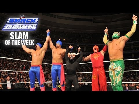 Watch The Five Luchadors - SmackDown Slam of the Week 1/10 -WWE Wrestling Video Video