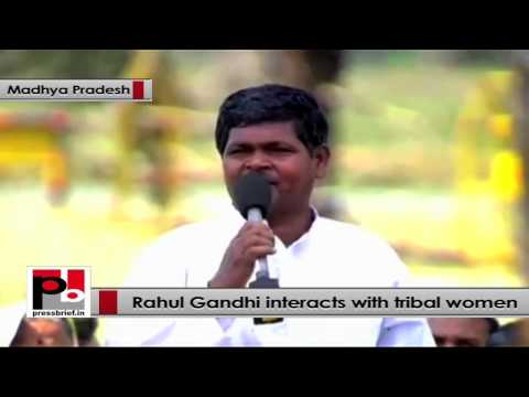 Watch Rahul Gandhi to tribal women - Congress has given MNREGA Video