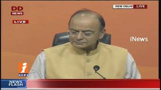 Watch Finance Minister Arun jaitley Addresses Media On 1 Year Of Demonetisation | iNews Video