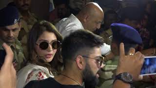 Watch Virat Kohli and Anushka Sharma Arrives to Mumbai after Delhi Reception Video