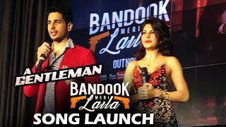 Watch Sidharth Malhotra & Jacqueline Fernandez GRAND ENTRY At Bandook Meri Laila Song Launch Video