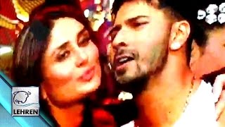 Watch Kareena Kapoor KISSES Varun Dhawan On Stage Video