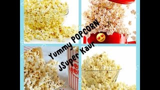 Watch How to make Popcorn (Cinema style) at home in 1 min |  DIY Popcorn | English subtitles | JSuper Kaur Video