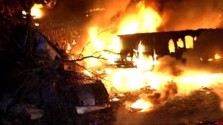 Watch Raw: Driver Dies After Fiery Indiana Semi Crash Video