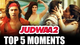 Watch Judwaa 2 Trailer | Top 5 Best Moments | Varun Dhawan, Jacqueline, Taapsee Video