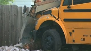 Watch Raw- School Bus Crashes Into House in Houston - News Video Video