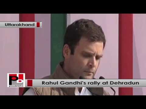 Watch Rahul Gandhi at Dehradun- The women, youth and tribals developed  Gujarat Video