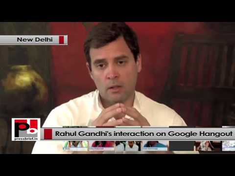 Watch Rahul Gandhi on Google Hangout- Congress is a revolutionary party while BJP is conservative, part 02 Video
