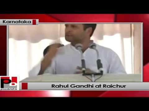 Watch Rahul Gandhi addresses election rally at Raichur, (Karnataka) Video