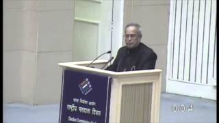 Watch President Pranab Mukherjee's address on National Voters' Day 2014 at Vigyan Bhawan Video