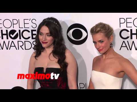 Watch Kat Dennings and Beth Behrs People's Choice Awards 2014 - Red Carpet Video