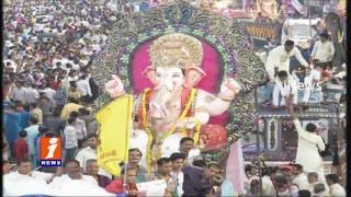 Watch Ganesh Shobha Yatra Continue from Moazzam Jahi Market | Hyderabad | iNews Video