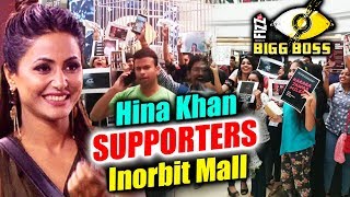 Watch Hina Khan FANS REACHES In Huge Numbers In Inorbit Mall To Support | Bigg Boss 11 Mall Task Video