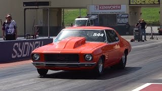 Watch 9 SEC HQ MONARO AT SYDNEY DRAGWAY Video