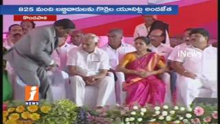 Watch Harish Rao Speech at Sheep Distribution Scheme Launch Kondapaka | Siddepat | iNews Video