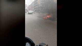 Watch Cauvery water row- Protesters vandalise bus from Karnataka Video