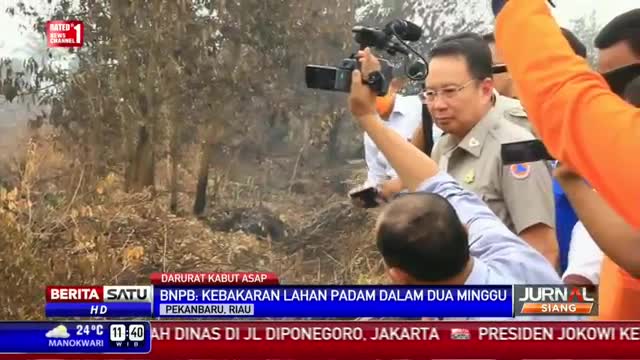 Watch BNPB Targetkan Kebakaran Hutan di Riau Padam Dua Pekan Video