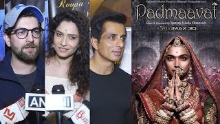 Watch Padmaavat Special Screening For Bollywood | Deepika Padukone | Shahid Kapoor | Ranveer Singh Video