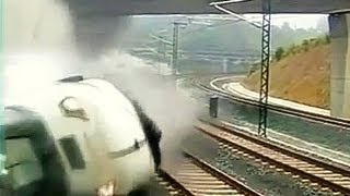 Watch DEADLY TRAIN CRASH CAUGHT ON CAMERA Video