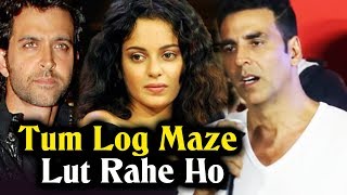 Watch Akshay Kumar ANGRY Comment Over Hrithik And Kangana Controversy Video