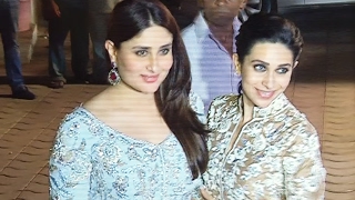 Watch Kareena Kapoor & Karisma Kapoor At Randhir Kapoor's 70th Birthday Bash Video