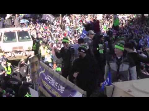 Watch Raw- Huge Crowd for Seahawks Parade in Seattle News Video Video