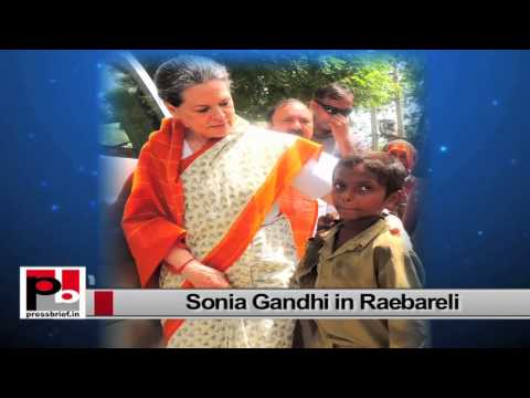 Watch Sonia Gandhi visits Raebareli interacts with people, targets Modi govt Video