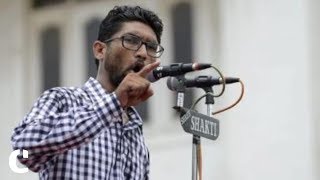Watch Jignesh Mevani speaks against BJP and Congress Video