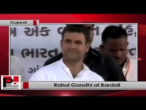 Watch Rahul Gandhi at Bardoli,Gujarat Video