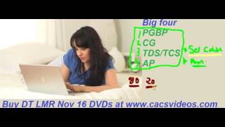Watch ca final direct tax preparation tips Nov 16 Video