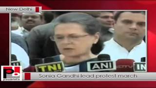 Watch Congress President Sonia Gandhi Leads Protest March to Rashtrapati Bhavan Politics Video Video