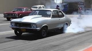 Watch WEPN ZOX PERFORMANCE PROCHARGED TORANA 9.87 @ 141 MPH SYDNEY DRAGWAY Video