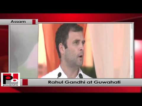 Watch Rahul Gandhi addresses Congress rally in Guwahati, Assam Video