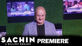Watch Anupam Kher At Sachin A Billion Dreams GRAND PREMIERE Video