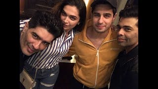 Watch Deepika Padukone parties with Sidharth Malhotra, Karan Johar at Manish Malhotra's house Video