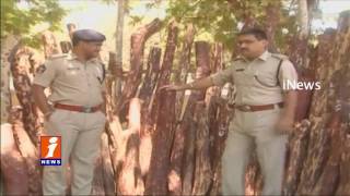 Watch Red Sandalwood Smugglers Attacks On Forest officers At Seshachalam | 2 Arrest 30 Escaped | iNews Video