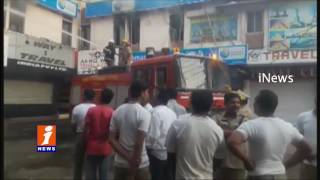 Watch Fire Accident In Money Exchange Office Due To Short Circuit In Hyderabad | iNews Video