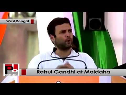 Watch Rahul Gandhi in Malda, West Bengal- Support Congress, reject divisive BJP Video