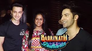 Watch Salman Khan's Sister Arpita With Husband Aayush At Badrinath Ki Dulhania Success Party Video