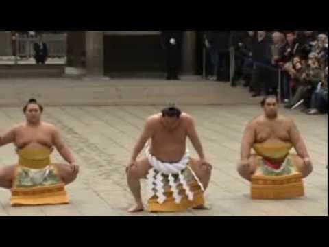Watch Japan's sumo elite stomp in the New Year News Video Video