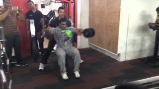 Watch sangram chougule doing seated lateral raises in his shoulder workout Video