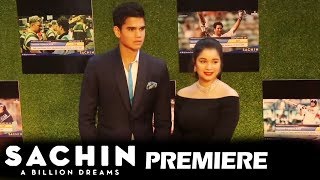 Watch Sachin Tendulkar's Beautiful Daughter Sara & Son Arjun At Sachin A Billion Dreams GRAND PREMIERE Video