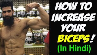 Watch How to Grow SIZE of BICEPS FAST (in Hindi) | Workout and Diet basics | Abhinav Mahajan Video