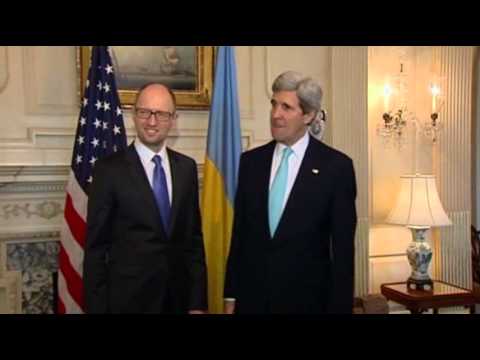 Watch Kerry Hold Talks With Ukrainian PM News Video Video