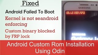 Watch [Fixed ] Kernel / Recovery is not seandroid enforcing in Android Phone Hindi - Urdu Video